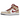 Air Jordan 1 Mid Light Curry Cardinal sneakers i sideprofil med beige ruskind, hvid læderbase, rød Swoosh og klassisk hvid gummisål