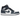 Air Jordan 1 Mid Armory Navy sneakers i profil med mørkeblå læderpaneler, hvid mellemsål og klassisk sort swoosh logo på siden