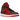 Air Jordan 1 Mid Reverse Bred (2021) sneakers i vinklet profil med røde læderpaneler, sort Swoosh og hvid mellemsål