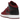 Air Jordan 1 Mid Team Red Black White sneakers i vinklet profil. Visning af hvide læderdetaljer, sort swoosh og mørkerøde paneler med klassisk snøring.
