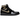 Jordan 1 Retro High Black Metallic Gold sneakers i sideprofil med sort overdel i laklæder og gyldne detaljer samt hvid mellemsål