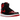 Air Jordan 1 Retro High OG Patent Bred sneakers i profil med skinnende laklæder i rød og sort, hvide snørebånd og hvid mellemsål
