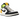 Air Jordan 1 Retro High White Black Volt University Gold sneakers set fra siden med hvid læderbase, sorte overlejringer og neongule detaljer.