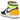 Air Jordan 1 Retro High White Black Volt University Gold sneakers i sideprofil med sort læder-overdel, neongul swoosh og klassisk hvid mellemsål.