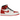 Air Jordan 1 Retro High OG Heritage sneakers i en angled view, der viser den ikoniske hvide læderbase, røde hæl og sort swoosh-logo.