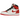 Air Jordan 1 Retro High OG Heritage sneakers i en angled profil med hvid læderoverdel, røde detaljer på hæl og tåboks samt sort swoosh.