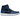Air Jordan 1 Retro High OG Dark Marina Blue sneakers sideprofil med kongeblå paneler, sort læderoverdel og hvid mellemsål