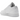 Jordan 1 Low Triple White sneakers i sideprofil med helt hvid læderoverdel, klassiske snørebånd og perforeret tåboks