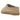 UGG Tasman Slipper Santorini Sand sneakers i skrå visning, fremstillet af beige ruskind med broderet detalje omkring kraven og tyk sål.