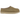 UGG Tasman Slipper Antilope sneakers sideprofil i lysebrunt ruskind med karakteristisk broderet krave og blød foring
