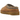 UGG Tasman Slipper Chestnut sneakers i vinklet profil, med blød kastanjebrun ruskindsoverdel, flettet broderi ved kraven og varm foer.