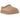 UGG Tasman Slipper Sand TNL sneakers set fra siden, udført i beige ruskind med den ikoniske Tasman-fletdetalje på kraven og blødt for.