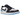 Air Jordan 1 Retro Low OG Black Dark Powder Blue sneakers i sideprofil med sort læder og lyseblådetaljer samt hvid mellemsål