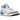 Jordan Spizike Low White Blue Void sneakers i sideprofil med hvid overdel, blå detaljer og klassisk snøring