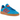 Adidas Handball Spezial Bright Blue sneakers i sideprofil med blå overdel i ruskind, hvide læderdetaljer og klassisk gummisål