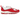 Nike Air Max 98 University Red White sneakers set fra siden med rød og hvid overdel, detaljeret snøresystem og fuld længde Air-enhed i sålen