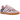 Adidas Samba OG Liberty London Clear Pink Floral sneakers i vinkelret visning med lyserød blomstret overdel og hvide detaljer