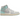 Jordan 1 Mid Football Grey Igloo sneakers i sideprofil med lyseblå læderoverdel, hvide paneler og klassisk swoosh-logo