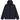 Comme des Garcons PLAY x K-Way Full-Zip Packable Jacket Navy sneakers i frontvisning med mørkeblå overdel, lynlås og det ikoniske hjerte-logo