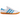 Adidas Hamburg White Sky Rush sneakers i sideprofil med hvid overdel i læder, blå detaljer, guldsnit og klassisk gummisål