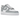 Nike Air Force 1 Low '07 Light Smoke Grey White sneakers i sideprofil med lysegrå overdel i læder, hvid swoosh og klassisk sål
