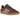 Adidas Gazelle Indoor Preloved Brown Clear Sky Gum sneakers i vinkelvisning med brun overdel, lyseblå detaljer og gummisål