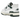 New Balance 550 Aime Leon Dore White Green sneakers i vinkelret profil med hvid læderoverdel og grønne detaljer samt snørebånd