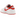 Jordan 1 Retro Low OG University Red sneakers i sideprofil med rød og hvid læderoverdel, sorte snørebånd og hæl