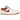 Jordan 1 Low Ruby sneakers i et klassisk sideprofil med rød læderoverdel, hvide detaljer og hvide snørebånd