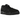 Jordan 4 RM Black Cat sneakers i sort sideprofil med overdel i nubuck, synlig Air-enhed i hælen og tonale snørebånd