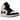 Air Jordan 1 Mid SE Red Black Toe sneakers sideprofil med sort læder forfod, røde paneler ved hælen og klassisk Nike swoosh design