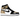 Air Jordan 1 Retro High NRG Patent Gold Toe sneakers i sideprofil med sort laklæder, guldpaneler på tåen og hvid mellemsål