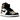 Air Jordan 1 Retro High NRG Patent Gold Toe sneakers i sideprofil med sort, hvid og skinnende guldlakerede læderpaneler samt en hvid mellemsål