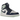 Air Jordan 1 Mid Mystic Navy Mint Foam sneakers i vinkelret visning med blå og grøn læderoverdel samt hvide snørebånd