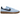 Nike Field General Suede Aluminum Black sneakers i vinkelret visning med lyseblå ruskind og sort swoosh samt gummisål