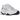 Nike M2K Tekno Cool White sneakers i et flot sideprofil, der viser hvid overdel i læder, chunky sål og klassiske snørebånd.
