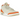 Jordan 3 Retro TEX Starfish sneakers vinkelprofil med orange accenter, hvid overdel og ikonisk elefantprint på tå og hæl