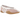 Adidas Taekwondo Mei Ballet Clear Pink White sneakers i sideprofil med lyserød overdel i læder, hvide detaljer og slank sløjfe