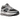 New Balance Abzorb 2000 Silver Metallic-Faded Black sneakers i sideprofil med sølvfarvet mesh og sorte detaljer på mellemsålen