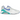 Nike Air 180 White Medium Blue Clear Jade sneakers i sideprofil med hvid mesh overdel, blå swoosh og synlig air unit i sålen