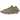 Adidas Yeezy 450 Stone Flax sneakers i en vinklet profil med brun strikket overdel og karakteristiskformet sål