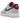 Nike Air Force 1 Low SP Undefeated 5 On It Dunk vs. AF1 sneakers i vinklet visning med flerfarvet overdel og snørebånd