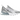 Nike Air Max 270 Pure Platinum Light Smoke Grey Metallic Silver Black sneakers set fra siden med grå mesh-overdel og stor Air-hæl