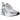 Nike Air Max 270 Pure Platinum Light Smoke Grey Metallic Silver Black sneakers i profil med grå mesh og sort hæl