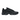 Nike Air Max Plus Triple Black Leather sneakers set fra siden med sort læderoverdel, karakteristiske TPU-striber og synlig Air-stødabsorbering