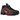 Nike Shox R4 Black Team Red sneakers set fra siden med sort overdel, røde detaljer på Shox-støddæmpere og tekstureret ydersål