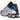Nike Shox R4 Blue Void sneakers i en klassisk vinklet profilvisning med mørkeblå overdel, perforeringer og ikoniske Shox-støddæmpere i hælen