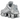 Nike Shox TL Chrome sneakers i en dynamisk vinklet profilvisning med ikoniske stødabsorberende Shox-søjler og sølvfarvet mesh-overdel.