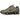 Nike Shox TL Khaki Ironstone Off Noir sneakers i sideprofil, der viser den ikoniske Shox-stødabsorbering og de lagdelte khaki-farvede detaljer.