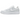 Nike Air Force 1 Flyknit 2 White Pure Platinum sneakers set fra siden med hvid vævet Flyknit overdel, hvid sål og detaljer i pure platinum.